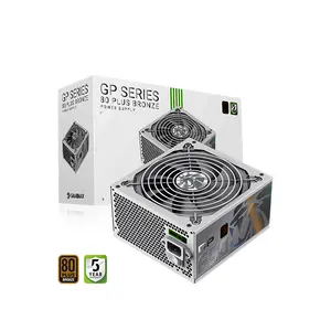 GameMax GP 650B HW 650W Gaming Power Supply White Edition, 80 PLUS Bronze Certified Efficiency, Reliable Power Delivery Design, High-Performance ATX PSU for Gaming Systems