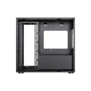 GameMax INFINITY Black ATX Mid Tower RGB Gaming PC Case, Tempered Glass RGB Chassis, High-Airflow Design, Showcase Gaming and Performance PC Case