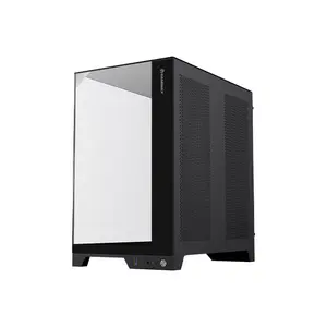 GameMax INFINITY PRO Panoramic Mid Tower Gaming PC Case Black Edition, Tempered Glass Chassis, Full-View Showcase Design, Premium Gaming and Performance PC Case