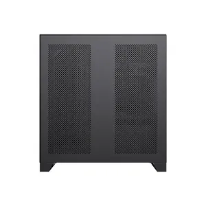 GameMax INFINITY PRO Panoramic Mid Tower Gaming PC Case Black Edition, Tempered Glass Chassis, Full-View Showcase Design, Premium Gaming and Performance PC Case