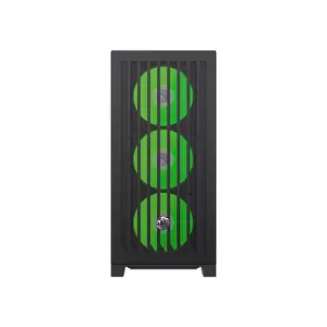GameMax LEADER 2 BK Mid Tower Gaming PC Case Black Edition, Tempered Glass Gaming Chassis, High-Airflow Design, Premium Gaming and Performance PC Case
