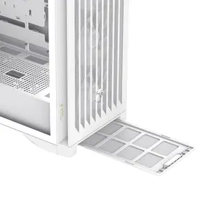 GameMax LEADER 2 HW Mid Tower Gaming PC Case White Edition, Tempered Glass Gaming Chassis, High-Airflow Design, Premium Gaming and Performance PC Case