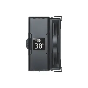 GameMax SIGMA 520 Digital Tower CPU Air Cooler Black Edition, Digital Display Monitoring Design, Tower Heatsink Cooling System, High-Performance CPU Air Cooler