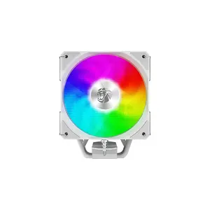 GameMax SIGMA 520 Digital Tower CPU Air Cooler White Edition, Digital Display Monitoring Design, Tower Heatsink Cooling System, High-Performance CPU Air Cooler