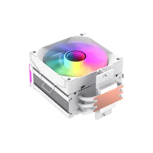 GameMax SIGMA 550 INFINITY Tower CPU Air Cooler White Edition, Infinity Mirror Design, Tower Heatsink Cooling System, High-Performance CPU Air Cooling Solution
