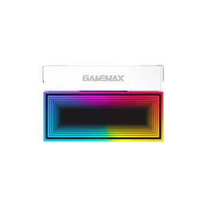 GameMax SIGMA 550 INFINITY Tower CPU Air Cooler White Edition, Infinity Mirror Design, Tower Heatsink Cooling System, High-Performance CPU Air Cooling Solution