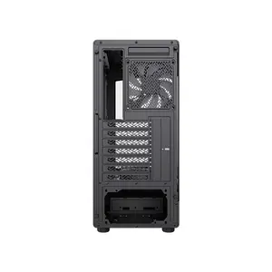 GameMax VISTA COC AB ATX Mid Tower Panoramic Gaming PC Case, Tempered Glass Full-View Chassis, Showcase Design, High-Airflow Gaming and Performance PC Case