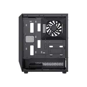 GameMax VISTA COC AB ATX Mid Tower Panoramic Gaming PC Case, Tempered Glass Full-View Chassis, Showcase Design, High-Airflow Gaming and Performance PC Case