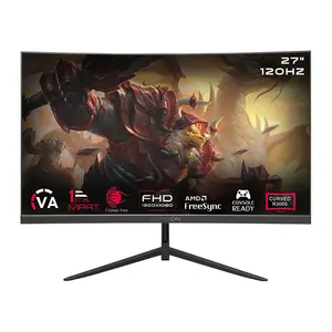 Gameon GOC27F120VA Pro Series 27 Inch FHD 120Hz Curved Gaming Monitor, Full HD Resolution, 120Hz Refresh Rate, Curved High Refresh Rate Gaming Display