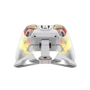 GameSir Cyclone 2 White Wireless Gaming Controller, Mag-Res TMR Sticks, Hall Effect Triggers, Bluetooth, Wireless Dongle & Wired, Micro Switch ABXY, 860mAh Battery, RGB, 6-Axis Gyroscope & Charging Dock GameSir