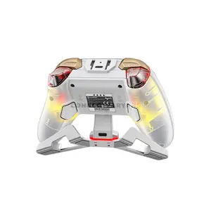 GameSir Cyclone 2 White Wireless Gaming Controller, Mag-Res TMR Sticks, Hall Effect Triggers, Bluetooth, Wireless Dongle & Wired, Micro Switch ABXY, 860mAh Battery, RGB, 6-Axis Gyroscope & Charging Dock GameSir