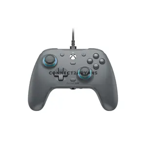 GameSir G7 SE Sporty Gray Wired Gaming Controller for Xbox Series X|S, Xbox One & PC, Anti-Drift Hall Effect Sticks, Hall Effect Analog Triggers, 2 Mappable Quick-Latch Back Buttons, Magnetic Swappable Faceplate, 3.5mm Audio Jack, 4 Rumble Motors 