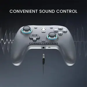 GameSir G7 SE Sporty Gray Wired Gaming Controller for Xbox Series X|S, Xbox One & PC, Anti-Drift Hall Effect Sticks, Hall Effect Analog Triggers, 2 Mappable Quick-Latch Back Buttons, Magnetic Swappable Faceplate, 3.5mm Audio Jack, 4 Rumble Motors 