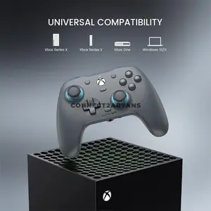 GameSir G7 SE Sporty Gray Wired Gaming Controller for Xbox Series X|S, Xbox One & PC, Anti-Drift Hall Effect Sticks, Hall Effect Analog Triggers, 2 Mappable Quick-Latch Back Buttons, Magnetic Swappable Faceplate, 3.5mm Audio Jack, 4 Rumble Motors 