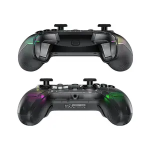 GameSir Kaleid Transparent RGB Wired Gaming Controller for Xbox Series X|S, Xbox One & PC, Anti-Drift Hall Effect Sticks, Hall Effect Analog Triggers, Microswitch ABXY Buttons, 2 Mappable Back Buttons, 4 Rumble Motors, 3.5mm Audio Jack & 3m cable
