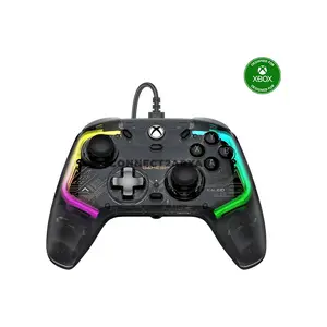 GameSir Kaleid Transparent RGB Wired Gaming Controller for Xbox Series X|S, Xbox One & PC, Anti-Drift Hall Effect Sticks, Hall Effect Analog Triggers, Microswitch ABXY Buttons, 2 Mappable Back Buttons, 4 Rumble Motors, 3.5mm Audio Jack & 3m cable