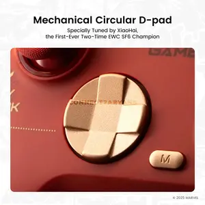 GameSir Nova 2 Lite Iron Man Limited Edition Wireless Multiplatform Controller, Marvel Licensed, Hall Effect Sticks & Triggers, 1000Hz Polling Rate, Mechanical Circular D-Pad, Trigger Stops, 2 Macro Back Buttons, Bluetooth / 2.4GHz / USB-C