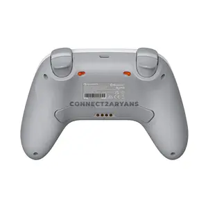GameSir Nova Lite 2 Luminous White Multiplatform Wireless Gaming Controller, Hall Effect Sticks & Triggers, Mechanical Circular D-Pad, 1000Hz Polling Rate, Trigger Stops, 2 Macro Back Buttons, Bluetooth / 2.4GHz / USB-C