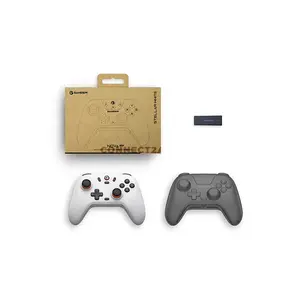 GameSir Nova Lite Domino White Multiplatform Wireless Gaming Controller, Anti-Drift Hall Effect Sticks, Analog Triggers, Bluetooth, 2.4GHz Wireless Dongle & Wired Connectivity, 20Hz Turbo Function, Dual Rumble Motors, 600mAh Battery