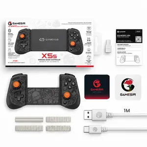 GameSir X5S ZZZ Edition Shadow Black Wireless Mobile Gaming Controller, Hall Effect Sticks & Triggers, Bluetooth, 2.4GHz & USB-C Wired, 840mAh Battery, Dual HD Rumble, 6-Axis Gyroscope, Switch 2, Android, iOS & PC