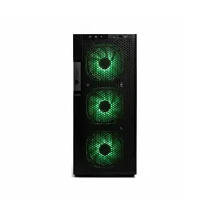 GFURY Edge GF 2200 Black Gaming Case, Tempered Glass Mid-Tower Chassis, High-Airflow Front Panel Design, Spacious Gaming PC Case for Performance Builds