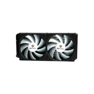 GFURY GF 240 Hurrican 240mm ARGB Liquid CPU Cooler, Black Edition, Dual Fan AIO Water Cooling System with Addressable RGB Lighting