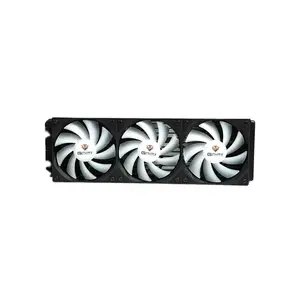 GFURY GF 360 Hurrican 360mm ARGB Liquid CPU Cooler, Black Edition, Triple Fan AIO Water Cooling System with Addressable RGB Lighting