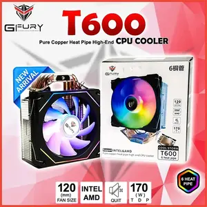 GFURY GF T600 CoolStorm ARGB CPU Air Cooler, High Performance Tower Heatsink Cooler with Addressable RGB Lighting