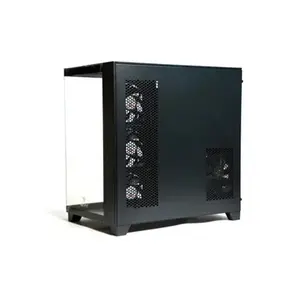 GFURY Mighty GF 300 Black Gaming Case, Tempered Glass Mid-Tower Chassis, Optimized High-Airflow Cooling Layout, Performance Gaming PC Case