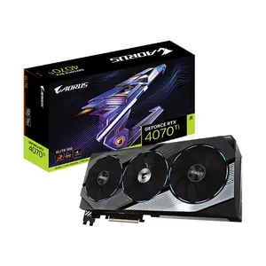 GIGABYTE AORUS GeForce RTX 4070 Ti ELITE 12G Graphics Card, 12GB GDDR6X, 7680 CUDA Cores, 2655MHz Boost Clock, WINDFORCE Triple-Fan Cooling, PCIe 4.0 Graphics Card