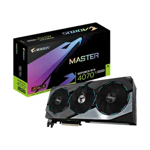 GIGABYTE AORUS GeForce RTX 4070 Ti SUPER MASTER 16G Graphics Card, 16GB GDDR6X, 8448 CUDA Cores, 2670MHz Boost Clock, WINDFORCE Triple-Fan Cooling, PCIe 4.0 Graphics Card