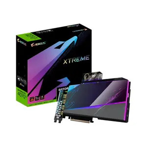 GIGABYTE AORUS GeForce RTX 4070 Ti XTREME WATERFORCE 12G Graphics Card, 12GB GDDR6X, 7680 CUDA Cores, 2700MHz Boost Clock, 240mm AIO Liquid Cooling, PCIe 4.0 Graphics Card