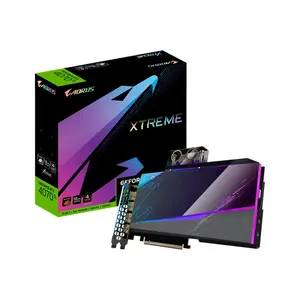 GIGABYTE AORUS GeForce RTX 4070 Ti XTREME WATERFORCE WB 12G Graphics Card, 12GB GDDR6X, 7680 CUDA Cores, 2700MHz Boost Clock, WATERFORCE Water Block Cooling, PCIe 4.0 Graphics Card