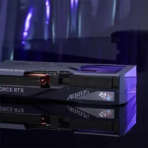 GIGABYTE AORUS GeForce RTX 4090 MASTER 24G Graphics Card, 24GB GDDR6X, 16384 CUDA Cores, 2550MHz Boost Clock, WINDFORCE Cooling, PCIe 4.0 Graphics Card
