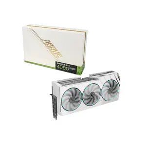 GIGABYTE AORUS GeForce RTX 4080 SUPER XTREME ICE 16G Graphics Card, 16GB GDDR6X, 10240 CUDA Cores, 2700MHz Boost Clock, WINDFORCE Triple-Fan Cooling, PCIe 4.0 Graphics Card
