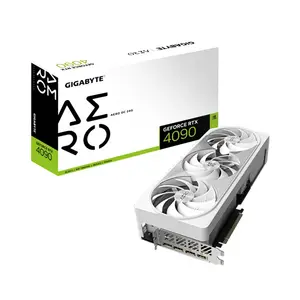 GIGABYTE GeForce RTX 4090 AERO OC 24G Graphics Card, 24GB GDDR6X, 16384 CUDA Cores, 2535MHz Boost Clock, WINDFORCE Triple-Fan Cooling, PCIe 4.0 Graphics Card