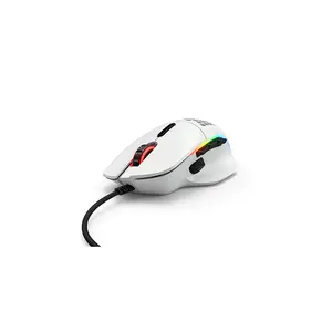 Glorious Model I Matte RGB Modular Gaming Mouse White Edition, Customizable Side Button Design, RGB Lighting Effects, High-Performance Modular Gaming Mouse