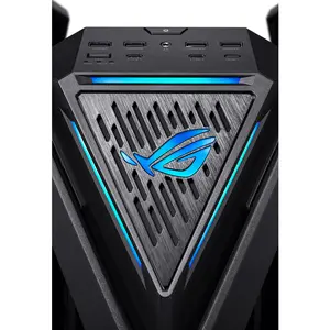 ASUS GR701 ROG Hyperion Black E-ATX Full Tower Gaming Case, Dual 420mm Radiator Support, 4 Pre-Installed 140mm Fans, Tempered Glass Panels, 460mm GPU Clearance