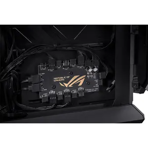 ASUS GR701 ROG Hyperion Black E-ATX Full Tower Gaming Case, Dual 420mm Radiator Support, 4 Pre-Installed 140mm Fans, Tempered Glass Panels, 460mm GPU Clearance