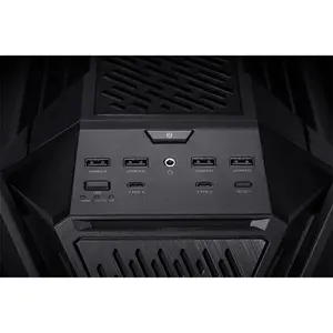ASUS GR701 ROG Hyperion Black E-ATX Full Tower Gaming Case, Dual 420mm Radiator Support, 4 Pre-Installed 140mm Fans, Tempered Glass Panels, 460mm GPU Clearance