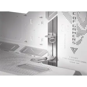 ASUS GR701 ROG Hyperion White E-ATX Full Tower Gaming Case, Dual 420mm Radiator Support, 4 Pre-Installed 140mm Fans, Tempered Glass Panels, 460mm GPU Clearance