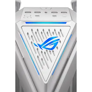 ASUS GR701 ROG Hyperion White E-ATX Full Tower Gaming Case, Dual 420mm Radiator Support, 4 Pre-Installed 140mm Fans, Tempered Glass Panels, 460mm GPU Clearance