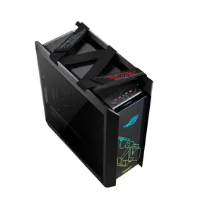 ASUS ROG Strix Helios GX601 Black RGB EATX Mid-Tower Gaming Case, Tempered Glass Aluminum Chassis, 420mm Radiator Support, Aura Sync RGB