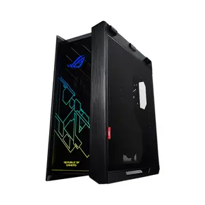 ASUS ROG Strix Helios GX601 Black RGB EATX Mid-Tower Gaming Case, Tempered Glass Aluminum Chassis, 420mm Radiator Support, Aura Sync RGB