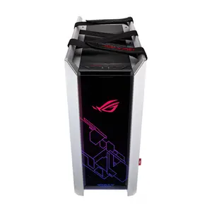 ASUS GX601 ROG Strix Helios White Edition RGB ATX/EATX Mid Tower Gaming Case, Tempered Glass Panels, 420mm Radiator Support, Aluminum Frame, Aura Sync Lighting