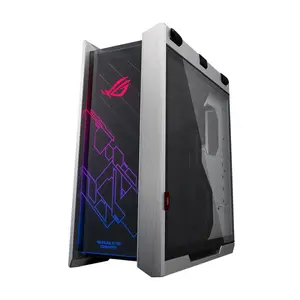 ASUS GX601 ROG Strix Helios White Edition RGB ATX/EATX Mid Tower Gaming Case, Tempered Glass Panels, 420mm Radiator Support, Aluminum Frame, Aura Sync Lighting