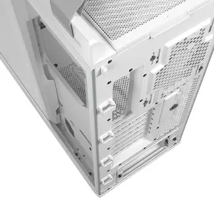 ASUS GX601S ROG Strix Helios II White Edition EATX Mid Tower Gaming Case, Dual Tempered Glass Panels, 420mm Radiator Support, 450mm GPU Clearance, 4 Pre-Installed 140mm Fans