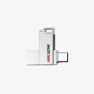 HIKSEMI USB Sync E327C USB 3.2 Flash Drive, Dual USB-A & USB Type-C Interface, Up to 150MB/s Read Speed, OTG Portable USB Storage Drive