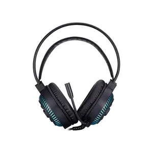 HP DHE-8001 Wired LED Gaming Headset, 50mm Dynamic Drivers, 20Hz–20kHz Stereo Audio, Omnidirectional Microphone, 3.5mm Connectivity & Blue LED Lighting