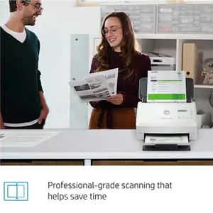 HP ScanJet Enterprise Flow 5000 s5 Document Scanner, Sheet-Fed Duplex Scanning, 600 DPI Optical Resolution, Up to 65 Pages Per Minute, 80-Sheet Automatic Document Feeder, USB 3.0 Connectivity